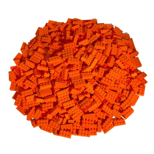 Lego City 25 Steine Orange mit 2x4 Noppen (3001) von LEGO