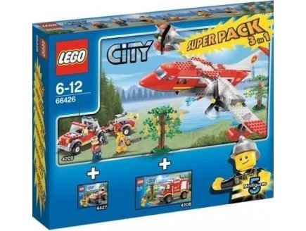 Lego City Superpack 66426 Feuerwehr 3 in 1 (4208 & 4209 & 4427) von LEGO