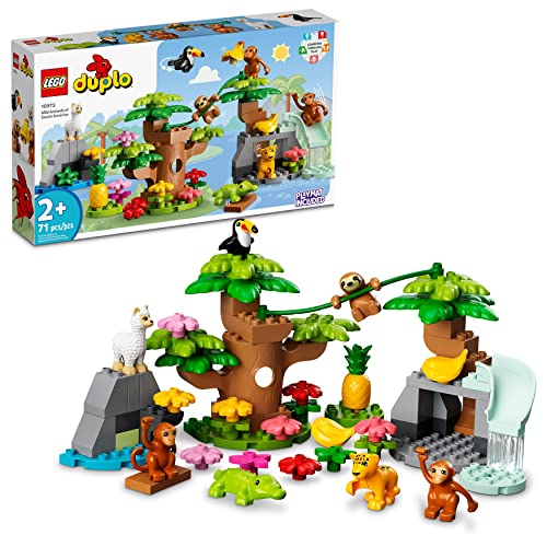 Lego DUPLO 10973 Wild Animals of South America Dschungelbauspielzeug-Set für Kleinkinder, Vorschuljungen und Mädchen im Alter von 2-5 (71 Teile) von LEGO