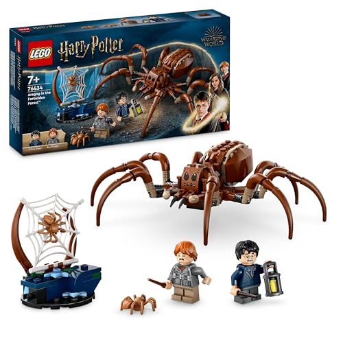 LEGO Harry Potter Aragog im Verbotenen Wald, Fantasy-Spielset mit Spinnen-Figur, Fabelwesen, 2 Minifiguren, magisches Geschenk für Jungen, Mädchen und Fans ab 7 Jahren 76434 von LEGO