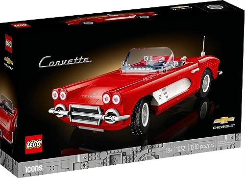 Lego Icons 10321 Corvette, 1210 Teile, ab 18 Jahren, 10x 14x 32 cm von LEGO