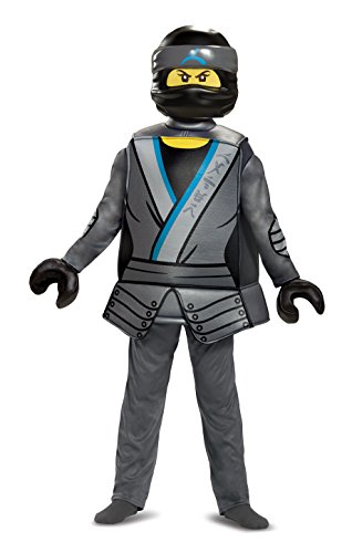 Lego Ninjago Movie Nya Kinder Deluxe Kostüm Mädchen Grau Ninja Outfit - Klein von LEGO