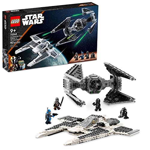 Lego Star Wars Mandalorian Fang Fighter vs. TIE Interceptor 75348 Building Toy Set, Perfect Star Wars Gift for Fans Aged 9 and Up; with 3 Lego Characters Including The Mandalorian von LEGO