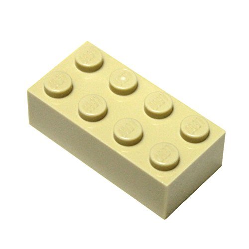 Sinoeem LEGO Parts and Pieces: Tan (Brick Yellow) 2x4 Brick x50 von LEGO