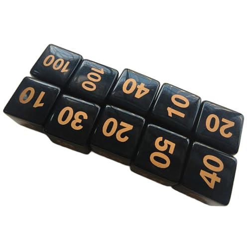 LEIDJGUN 10pcs Round Corner Sechsided Dices Rollenspiele Spiel Dices Math Counting Teaching Tool Für Brettspiel KTV Party von LEIDJGUN