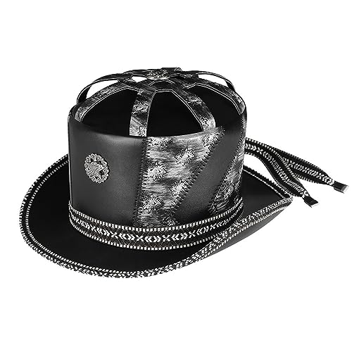 LEIDJGUN Gothic Zylinder für Party Steampunk Gentleman Hut Magier Hut Erwachsene Uni Kostüm Halloween Kostüm Zubehör von LEIDJGUN