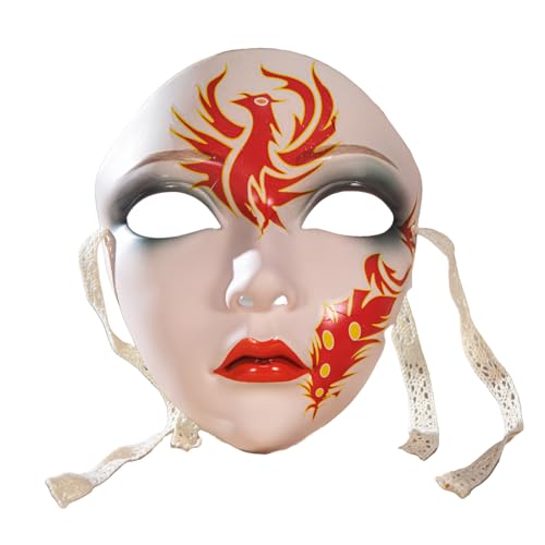 LEIDJGUN Masquerade Maske Hand Bemalte Maske Vollgesichts Maske Halloween Cosplay Maske Für Frauen Männer Cosplay Themen Partys Fotografie von LEIDJGUN