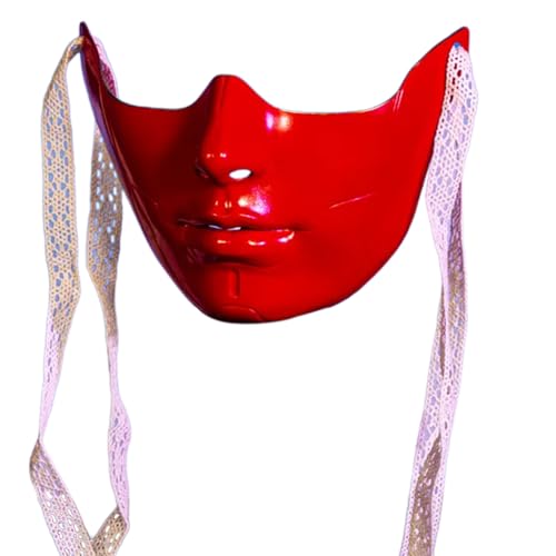 LEIDJGUN Masquerade Maske Schönheitsmaske Mechanische Halbgesichtsmaske Party Maske Halloween Cosplay Maske Für Frauen Ästhetik Maske von LEIDJGUN