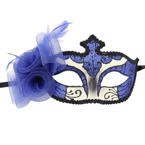 LEIDJGUN Venezianer Maske Halbe Gesichtsmaske Halloween Maske Maskerade Maske Party Maske Mardi Gras Maske Federmaske Für Karneval von LEIDJGUN