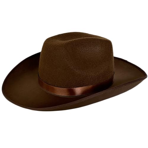 LEIDJGUN Wollfilz-Hut für Herren, Maskerade, Party, Cosplay, Accessoire, Western von LEIDJGUN