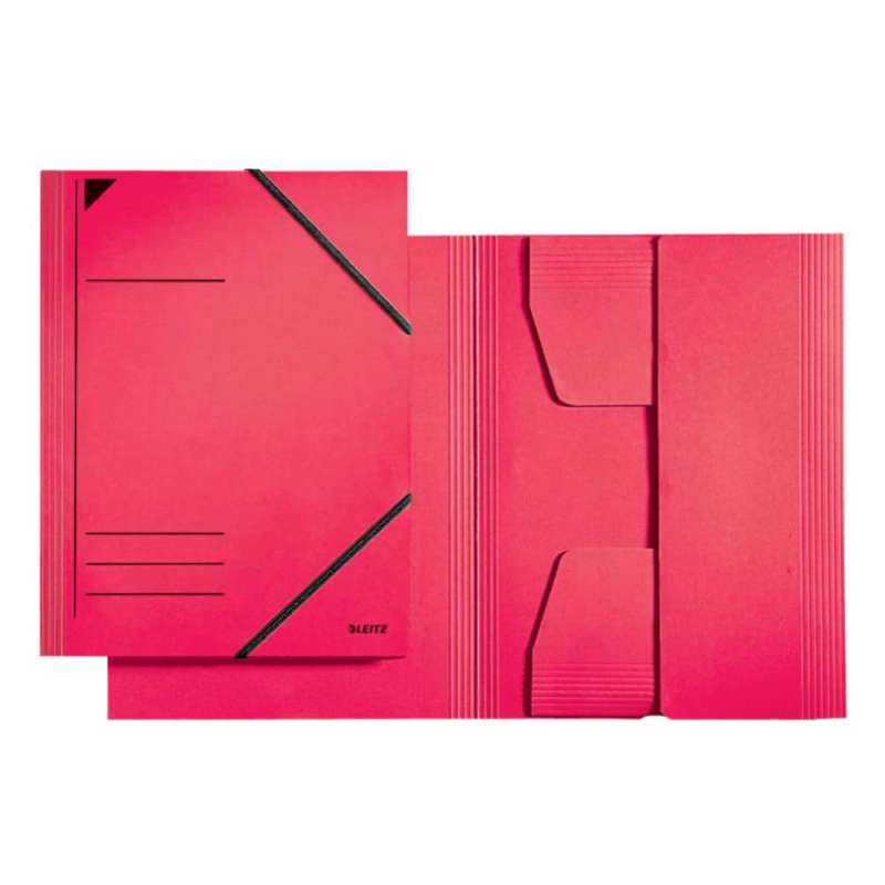LEITZ Sammelmappe Karton DIN A4 mit Gummizug, Sets Einzeln, Farbe rot LEITZ Sammelmappe Karton DIN A4 mit Gummizug, Sets Einzeln, Farbe rot von LEITZ