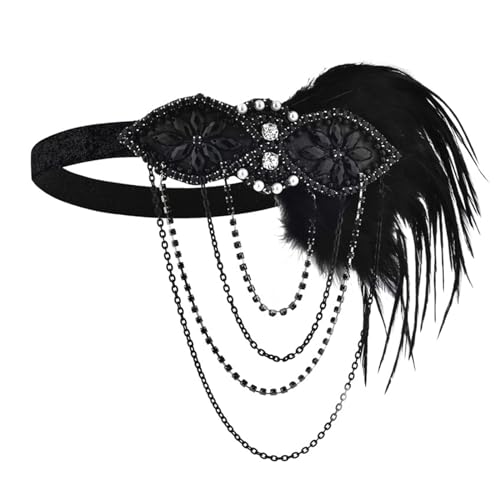 1920er Jahre Kopfschmuck Flapper Stirnband Brüllen 20er Jahre Haarschmuck Vintage Haarspange Pailletten Haarreifen von LEJIAJU