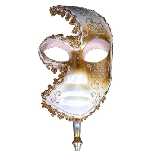 LEJIAJU Maskerade Halloween Cosplay Halbe Maskerade Halbe für Halloween Kostüm Maskerade Party Abschlussbälle von LEJIAJU