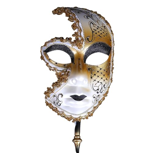 LEJIAJU Maskerade Halloween Cosplay Halbe Maskerade Halbe für Halloween Kostüm Maskerade Party Abschlussbälle von LEJIAJU