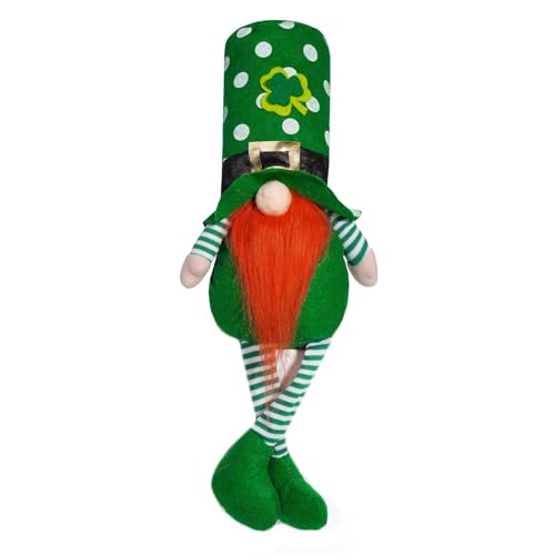 LEJIAJU Patricks Day Regenbogen Puppen Figur Langbeiniger Kobold Schwedische Tomtes Figur Irische Feiertags Party Dekoration Geschenk von LEJIAJU