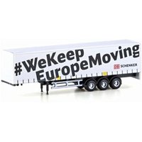 LEMKE COLLECTION LC4075 Minis 1:160 Gardinenplanen-Auflieger DB Schenker / #WeKeepEuropeMoving von LEMKE COLLECTION