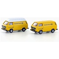 LEMKE COLLECTION LC4343 Minis 1:160 VW T3 2er Set Deutsche Post AG von LEMKE COLLECTION