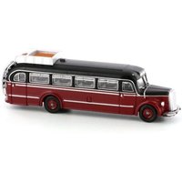 LEMKE COLLECTION LC4441 N Mercedes-Benz O6600 Bus schwarz-rot von LEMKE COLLECTION