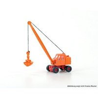 LEMKE COLLECTION LC4703 MINIS 1:160 Fuchs F 301 Bagger Gittermast mit Schaufel, orange/rot von LEMKE COLLECTION