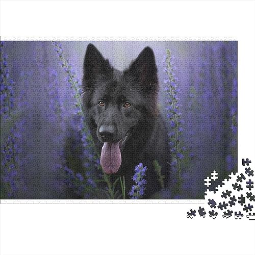 Deutscher Schäferhund Puzzles Für Erwachsene Lernspielzeug Für Erwachsene Jigsaws Für Erwachsene Herausfordernde Familienspiele Als Weihnachtsgeburtstagsgeschenke 1000pcs (75x50cm) von LENTLY