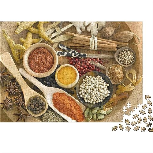 Gewürze Personalisierte Foto-Puzzle: Bewahren Sie Erinnerungen Individuelle Herausfordernde Spiele Puzzle Von Ihrem Bild Holzpuzzle Puzzles Für Erwachsene 1000pcs (75x50cm) von LENTLY