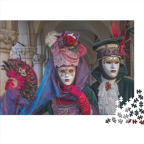 Karneval von Venedig Jigsaw Puzzles Für Erwachsene Customized Herausfordernde Familie Herausfordernde Spiele Lernen Lernspielzeug Für Weihnachten Geburtstag Geschenke 1000pcs (75x50cm) von LENTLY