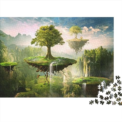 Märchenhafte Welt Für Erwachsene Puzzle Kunstwerk Puzzle Wanddekoration Einzigartige Geburtstags Familie Herausfordernde Spiele Lernen Lernspielzeug 1000pcs (75x50cm) von LENTLY