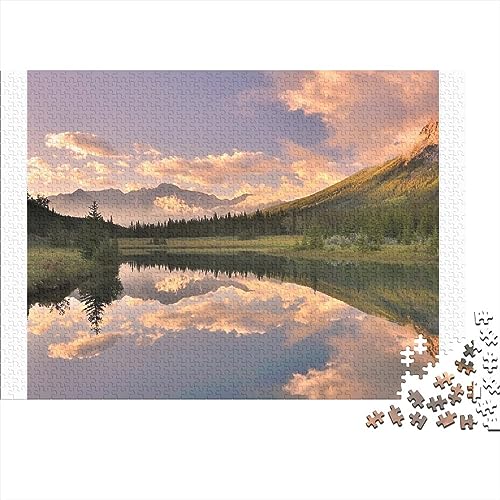 Natürliche Landschaften Jigsaw Brain Teaser Puzzle Für Erwachsene Lernspielzeug DIY Stressabbau Puzzle Spielzeug Familie Herausfordernde Spiele Als Weihnachten Geburtstag Geschenke 500pcs (52x38cm) von LENTLY