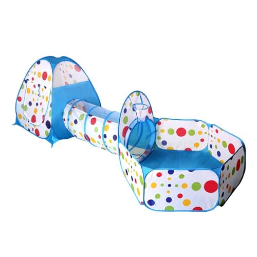 Kinder Spieltunnel, 3 IN 1Pop Up Zelt Kleinkinder Krabbeltunnel Kinder Spielhaus Tunnel Zelt Pop Up Zelt Fort Faltzelt für Jungen Mädchen Babies Indoor Outdoor Verwendung von LEONFFS