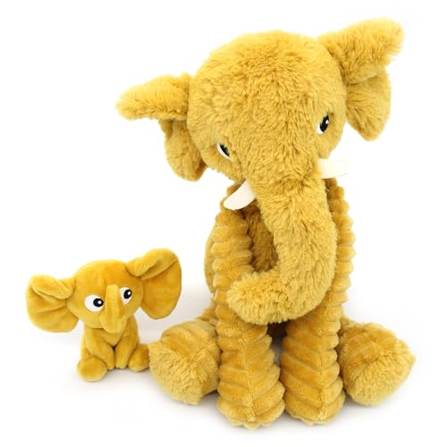 LES DÉGLINGOS Les PTIPOTOS by Plüschtier für Maman Bebe – sehr weich – Geschenk zur Geburt Geburtstag Weihnachten – DIMOITOU DER Elephant Mama & Baby – 24 cm – Senf LES DÉGLINGOS Les PTIPOTOS by Plüschtier für Maman Bebe – sehr weich – Geschenk zur Geburt Geburtstag Weihnachten – DIMOITOU DER Elephant Mama & Baby – 24 cm – Senf von LES DÉGLINGOS