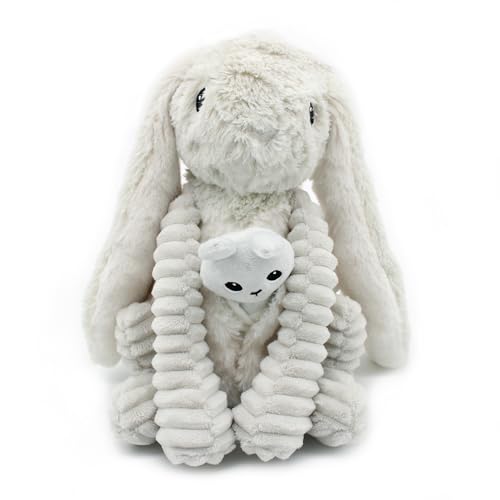 LES DÉGLINGOS Les PTIPOTOS by Plüschtier für Maman Bebe – sehr weich – Geschenk zur Geburt – Toudou Hase, Mama & Baby, hellgrau, 24 cm LES DÉGLINGOS Les PTIPOTOS by Plüschtier für Maman Bebe – sehr weich – Geschenk zur Geburt – Toudou Hase, Mama & Baby, hellgrau, 24 cm von LES DÉGLINGOS