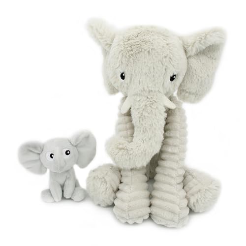 LES DÉGLINGOS Les Ptipotos by Plüschtier für Maman Bebe – sehr weich – Geschenk zur Geburt Geburtstag Weihnachten – DIMOITOU DER Elephant Mama & Baby – 24 cm – Hellgrau LES DÉGLINGOS Les Ptipotos by Plüschtier für Maman Bebe – sehr weich – Geschenk zur Geburt Geburtstag Weihnachten – DIMOITOU DER Elephant Mama & Baby – 24 cm – Hellgrau von LES DÉGLINGOS