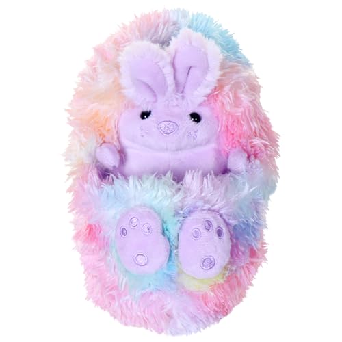 LES LOVIDOUS, CUR008 Plüschtier, 17 cm, elektronisch, Modell Regenbogen, Hase, für Kinder ab 3 Jahren von LES LOVIDOUS