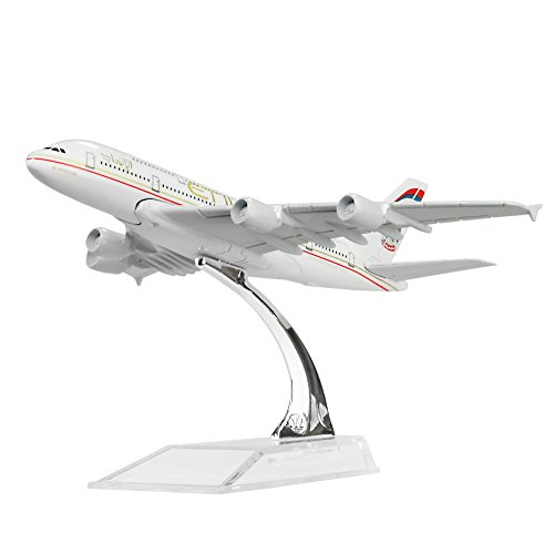 LESES Diecast Flugzeugmodell 1:400 Maßstab Etihad Airways A380 Flugzeugmodell für Dekoration oder Geschenk von LESES