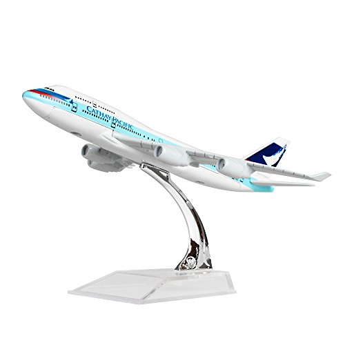 LESES Diecast Flugzeugmodell 1:400 Maßstab Cathay Pacific Boeing 747 Flugzeugmodell für Dekoration oder Geschenk von LESES