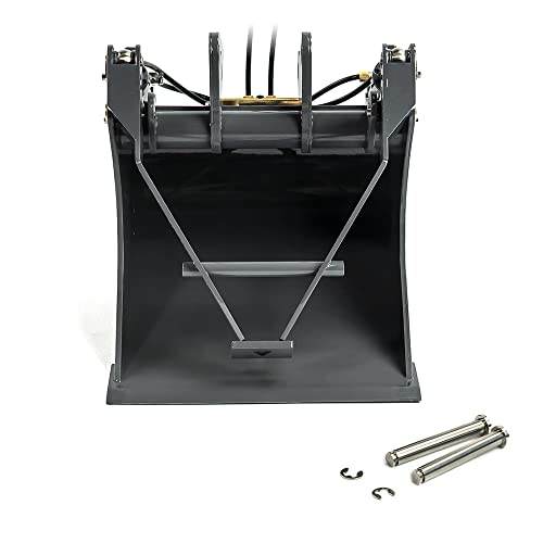 LESU 1/14 Hydraulikbagger Schaufel für ET35 RC Metallmodellspielzeug Grau lackiert Edelstahl KIT Ersatzteile von LESU