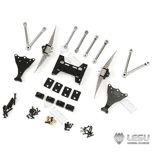 LESU X-8002-A Metall Hinterachs-Aufhängeset für 1/14 RC LKW Achsen DIY Modell von LESU