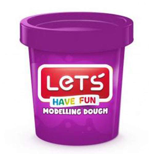 Let's Single Color Play Knete, Neonviolett von LET'S HAVE FUN