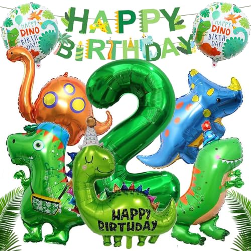 LETTERASHQP Dino Deko Kindergeburtstag, Dinosaurier Kindergeburtstag, Geburtstagsdeko Dino 2 jahre,Kindergeburtstag Dino Geburtstag Deko,für Dinosaurier Party Kindergeburtstag Deko Geburtstag Junge von LETTERASHQP