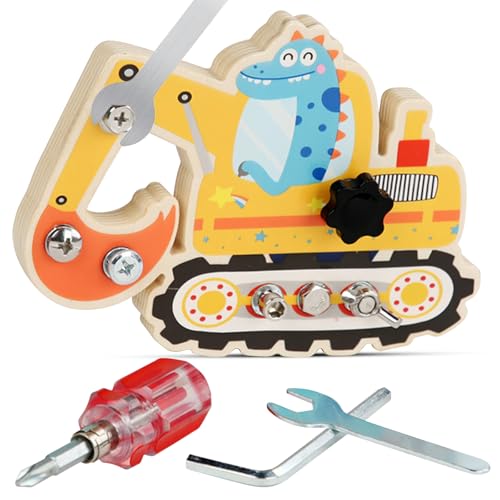 LETTERASHQP Dinosaurier Schraubbrett kinder schrauben spielzeug motorikspielzeug lernspielzeug Dinosaurier Bagger Spielzeug feinmotorik ab 2 3 4 5 jahre schrauben spielzeug geschenke für Mädchen Junge LETTERASHQP Dinosaurier Schraubbrett kinder schrauben spielzeug motorikspielzeug lernspielzeug Dinosaurier Bagger Spielzeug feinmotorik ab 2 3 4 5 jahre schrauben spielzeug geschenke für Mädchen Junge von LETTERASHQP