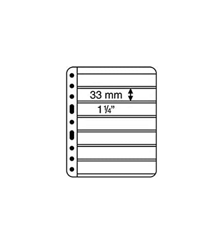 Leuchtturm (312882) Kunststoffhüllen VARIO, 7er-Einteilung, schwarze Folie von LIGHTHOUSE