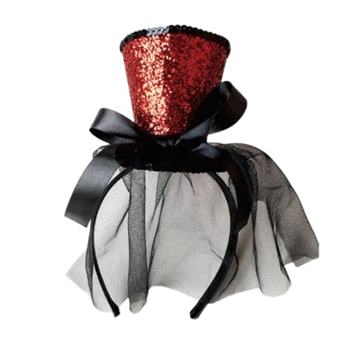 LEYILE Fascinator Hut für Kinder, Cocktail-Kopfbedeckung, exquisiter französischer Fascinator für Halloween von LEYILE