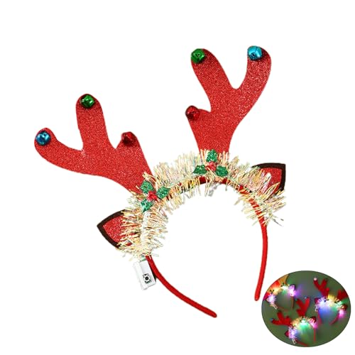 LEYILE Glitzernder Haarreif für Weihnachten, Festivals, Partys, Auftritte, Halloween-Party-Kostüm, Unisex von LEYILE