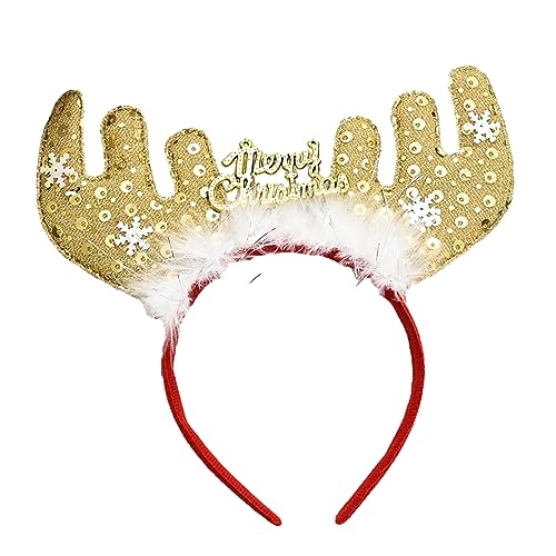 LEYILE Glitzerndes Haarband für Weihnachten, Party, Requisiten, Haarband, Familientreffen, dekoratives Verkleiden von LEYILE