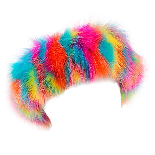 LEYILE Haarband Kunsthaar Stirnband Russischer Hut Pelziger Kopfschmuck Cosplay Kostüm Hairhoop Frauen Kopfschmuck von LEYILE