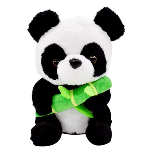 LEZYHIU Panda Plüschtiere, Panda Plüsch, Panda Puppe Plüsch Bamboo Panda Tier Plüschfigur Stofftier aus Weichem Angenehmen Material Kuscheltier Ausgestopftes für Kinder Kuscheltier 25 cm von LEZYHIU