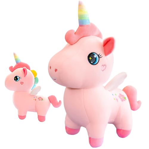 LEZYHIU Plüsch Einhorn,Einhorn Kuscheltier Regenbogen 30cm, Einhorn Spielzeug Mädchen, Einhorn Stofftier Spielzeug für Kinder Geschenke 3-8 Jahre Spielzeug von LEZYHIU