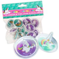 Einhorn Kreisel, 12er Pack, 3,5 cm, Einhornkreisel als Kleinspielzeuge von LG-Imports