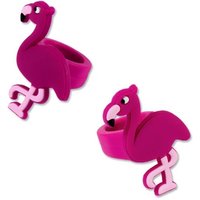 Flamingo Ring in PINK, 1 Stk, 4,5cm, Gummiring von LG-Imports