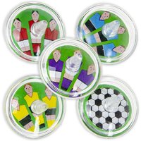 Fußball Kreisel aus Kunststoff, 12er Pack, 3,5 cm, als Mitgebsel zur Fußballparty von LG-Imports